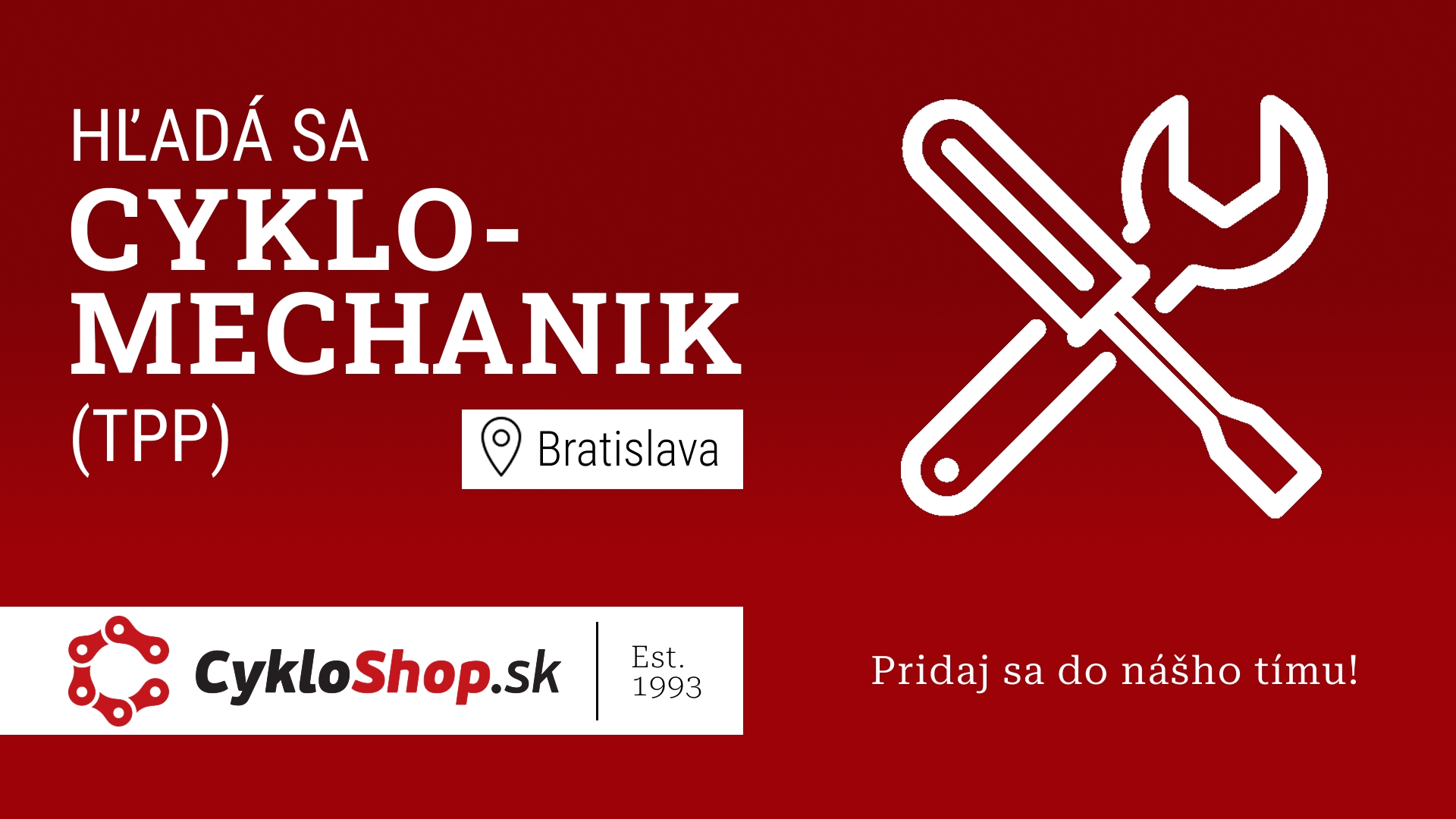 Mechanik bicyklov Cykloshop Bratislava